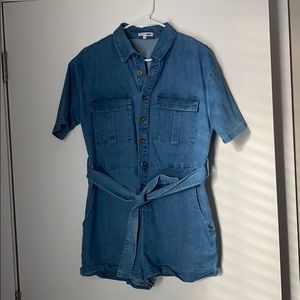 Fashion Nova Denim Romper
